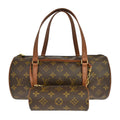 Louis Vuitton Papillon Handbag Monogram Canvas Brown Canvas Handbag ( )