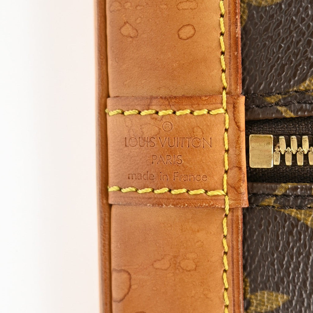 Louis Vuitton Alma Handbag Monogram Canvas Brown Canvas Handbag ( )