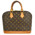 Louis Vuitton Alma Handbag Monogram Canvas Brown Canvas Handbag ( )