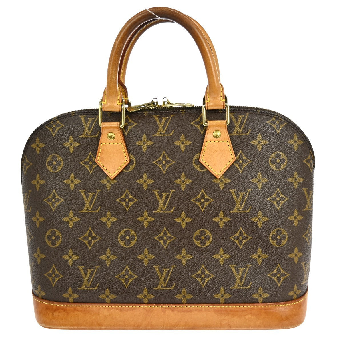 Louis Vuitton Alma Handbag Monogram Canvas Brown Canvas Handbag ( )