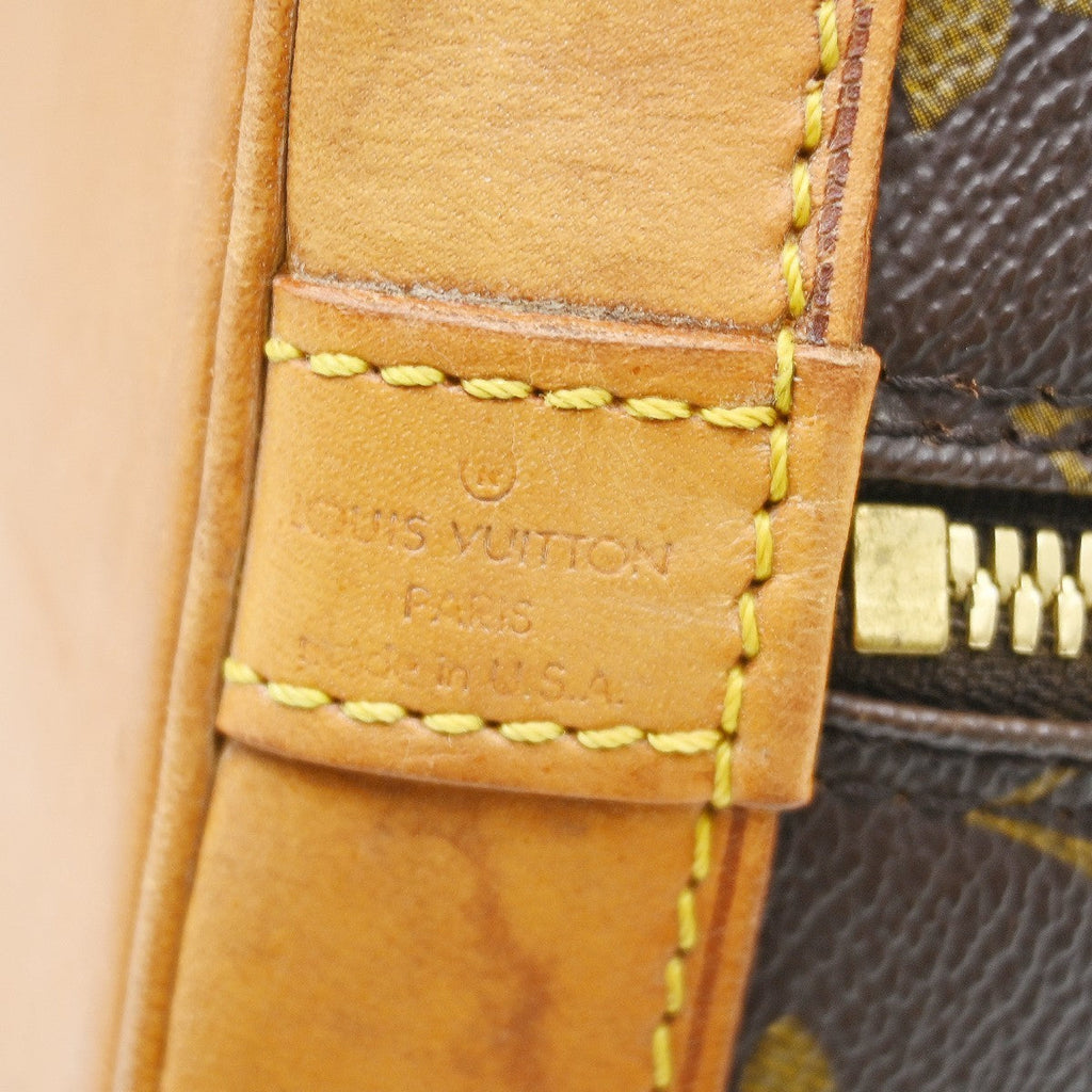 Louis Vuitton Alma Handbag Monogram Canvas Brown Canvas Handbag ( )