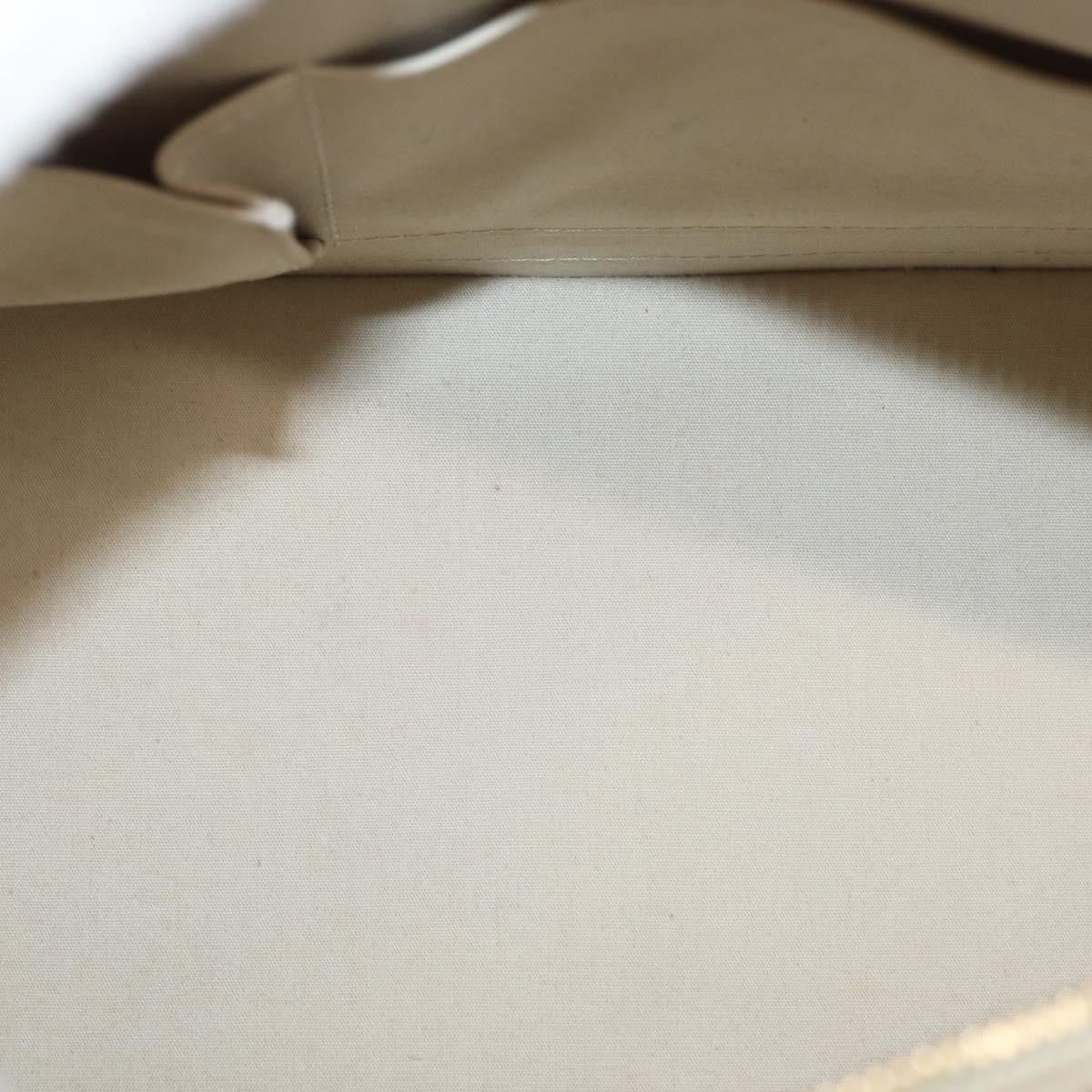 Louis Vuitton Alma Handbag Monogram Vernis Beige Patent_Leather Handbag (Authentic  )
