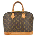 Louis Vuitton Alma Handbag Monogram Canvas Brown Canvas Handbag ( )