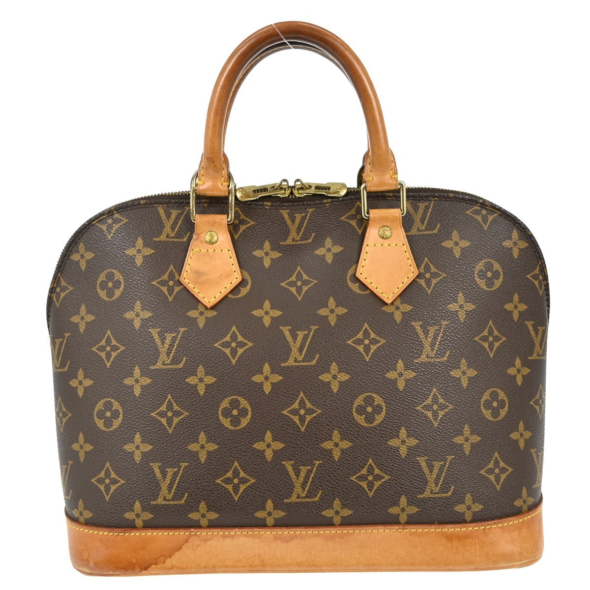 Louis Vuitton Alma Handbag Monogram Canvas Brown Canvas Handbag ( )