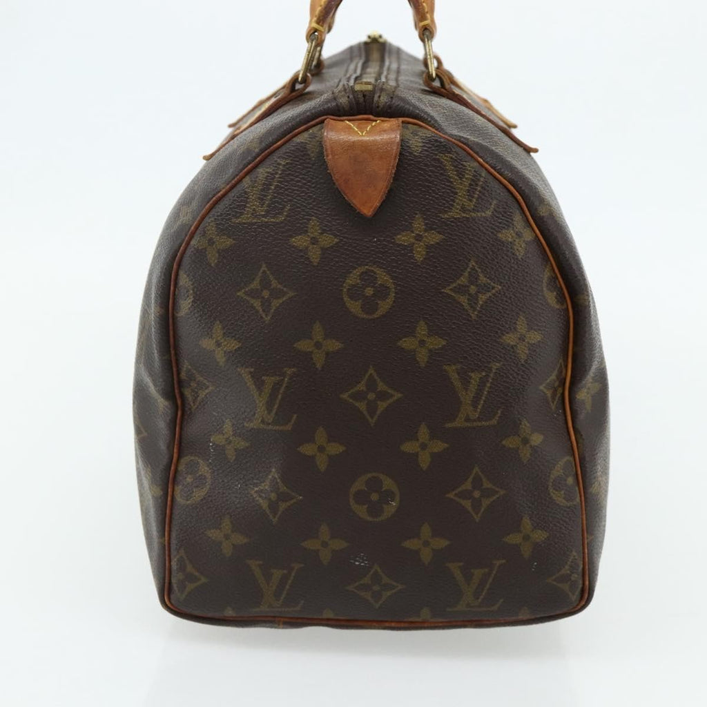Louis Vuitton Speedy Handbag Monogram Canvas Brown Canvas Handbag ( )