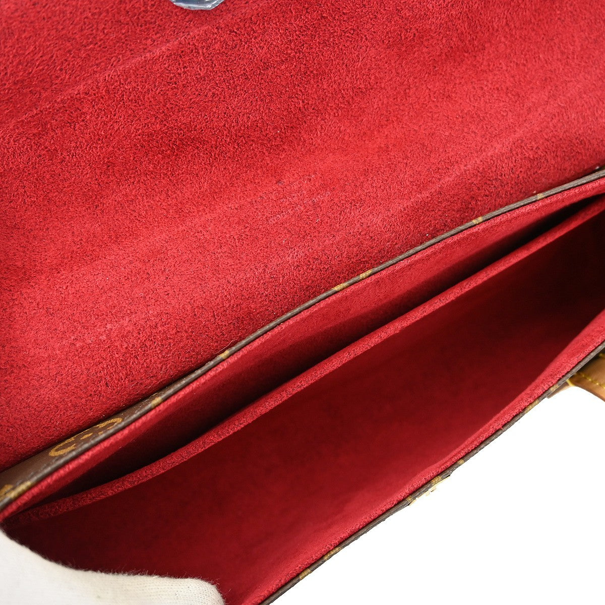 Louis Vuitton Sonatine Handbag Monogram Canvas Brown Canvas Handbag (Authentic  )