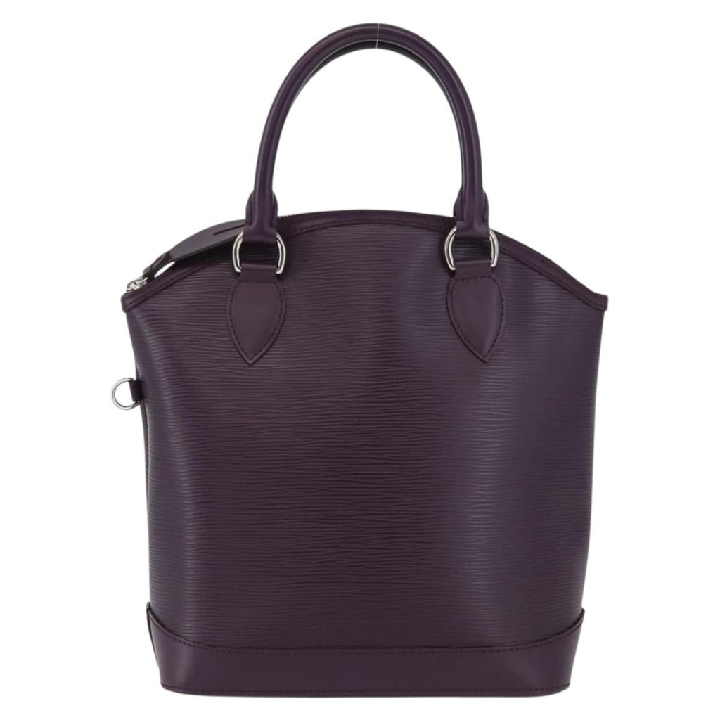 Louis Vuitton Lockit Handbag Epi Leather Purple Leather Handbag (Authentic  )