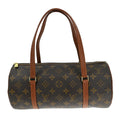 Louis Vuitton Papillon Handbag Monogram Canvas Brown Canvas Handbag ( )