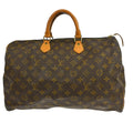 Louis Vuitton Speedy Handbag Monogram Canvas Brown Canvas Handbag ( )