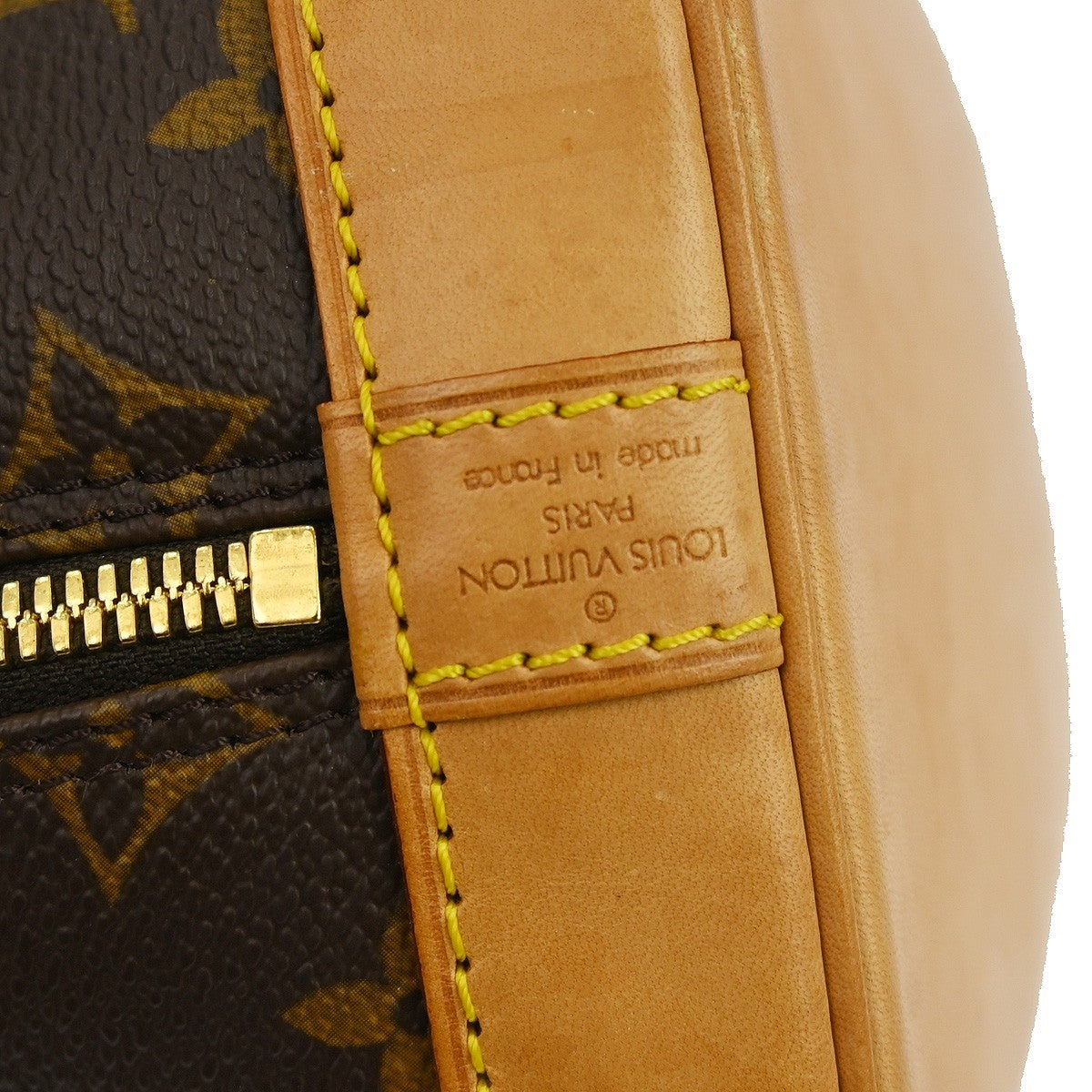 Louis Vuitton Alma Handbag Monogram Canvas Brown Canvas Handbag (Authentic  )