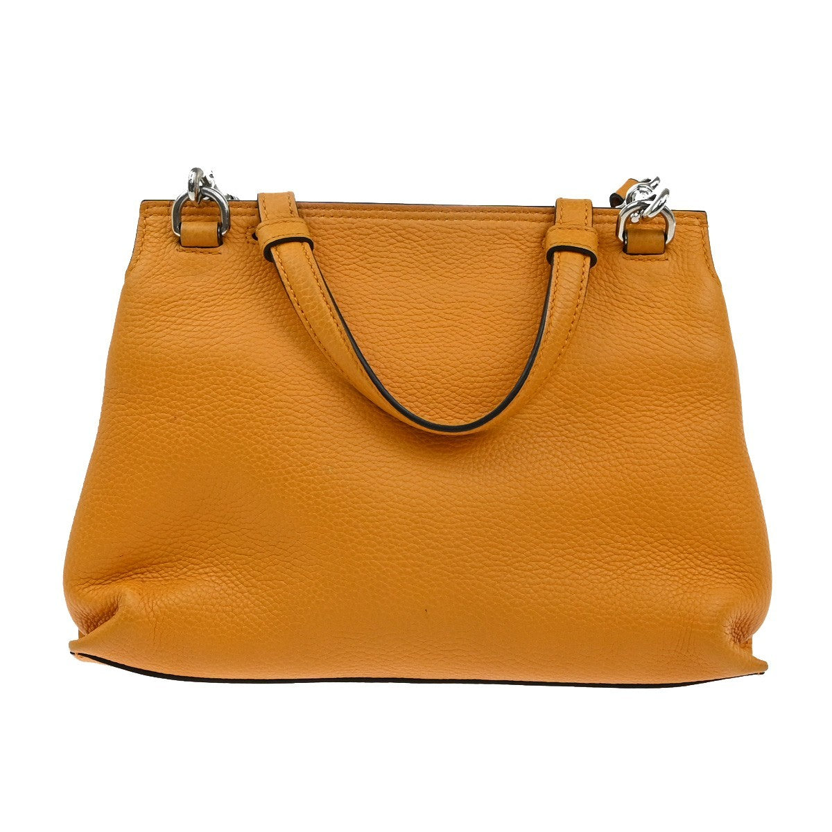 Gucci Bamboo Daily Top Handle Bag Leather Orange Leather Handbag ( )