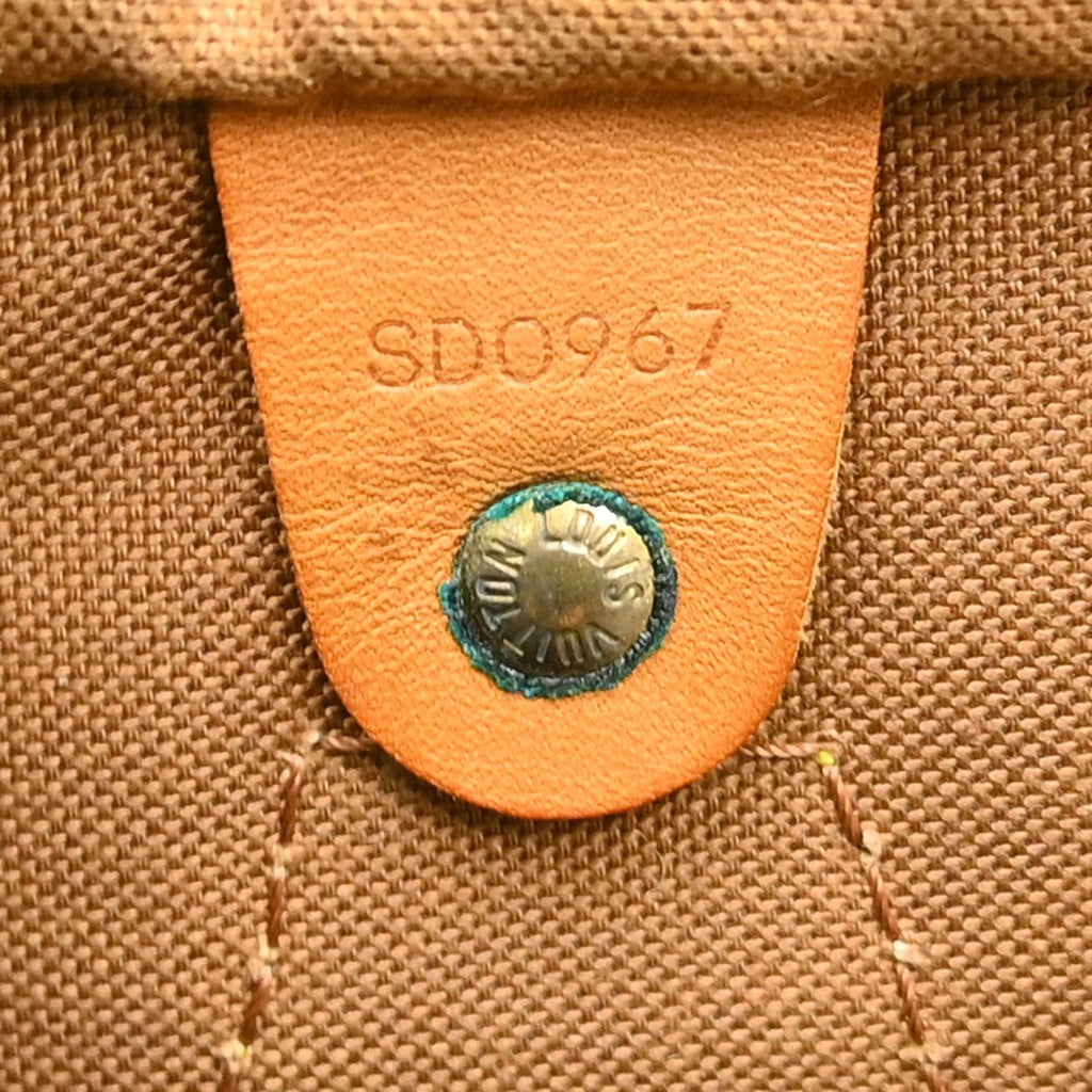 Louis Vuitton Speedy Handbag Monogram Canvas Brown Canvas Handbag ( )