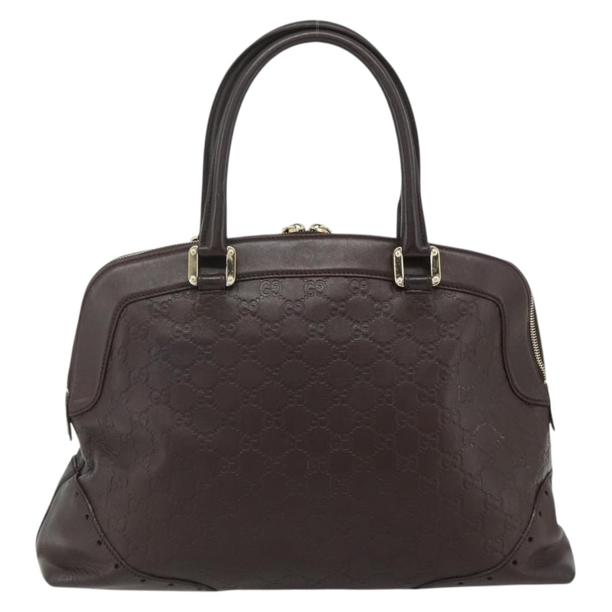 Gucci Guccissima Shoulder Bag Brown Canvas Handbag ( )