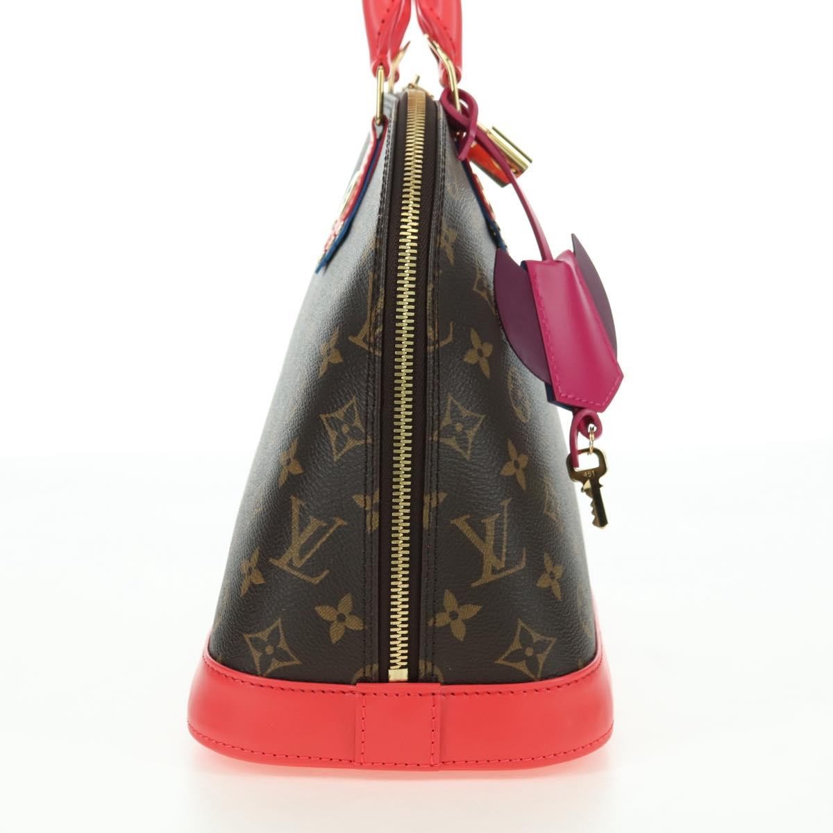Louis Vuitton Alma Handbag Monogram Canvas Multicolour Canvas Handbag ( )