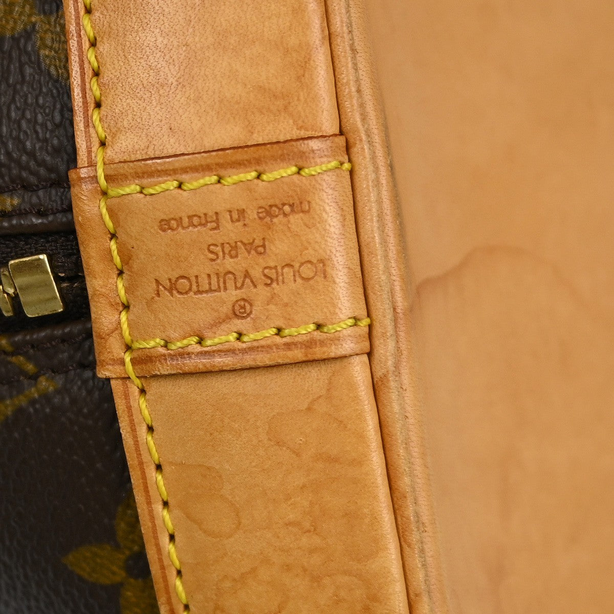 Louis Vuitton Alma Handbag Monogram Canvas Brown Canvas Handbag ( )
