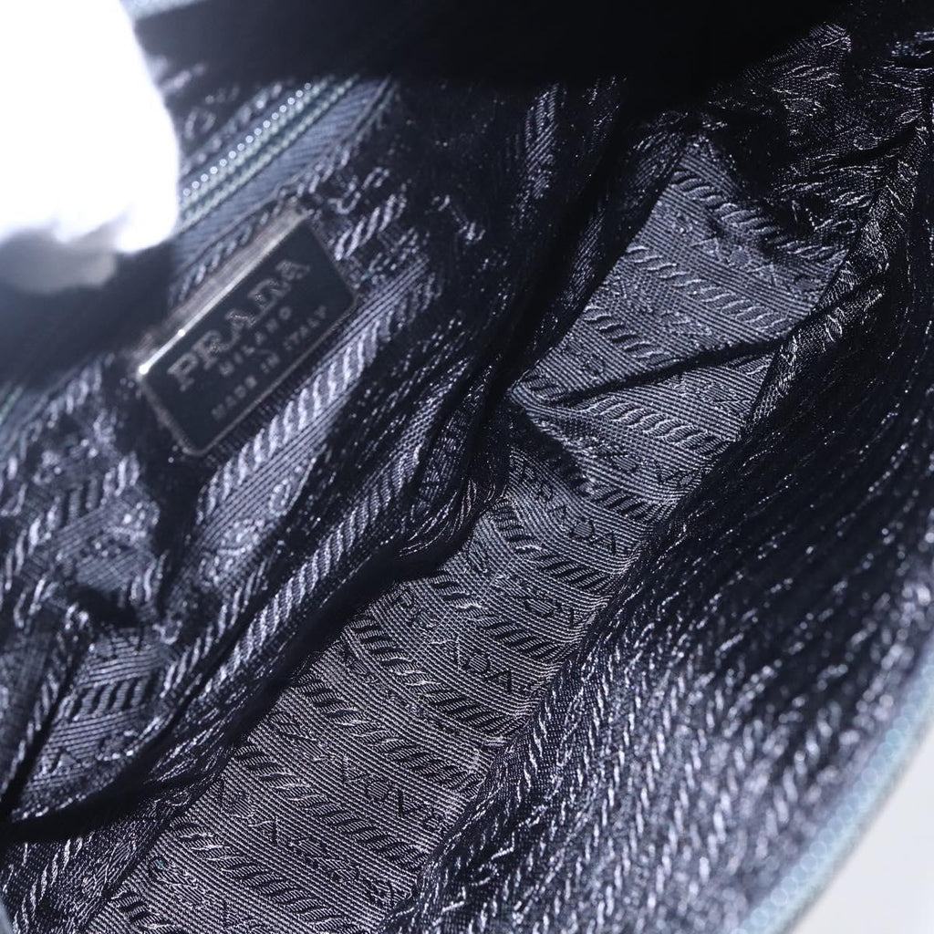 Prada Vintage Handbag Tessuto Black Nylon Handbag (Authentic  )