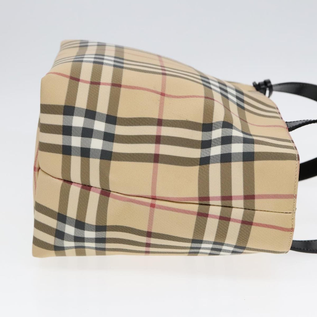 Burberry Nova Check Handbag Nova Check Canvas Beige Canvas Handbag (Authentic  )
