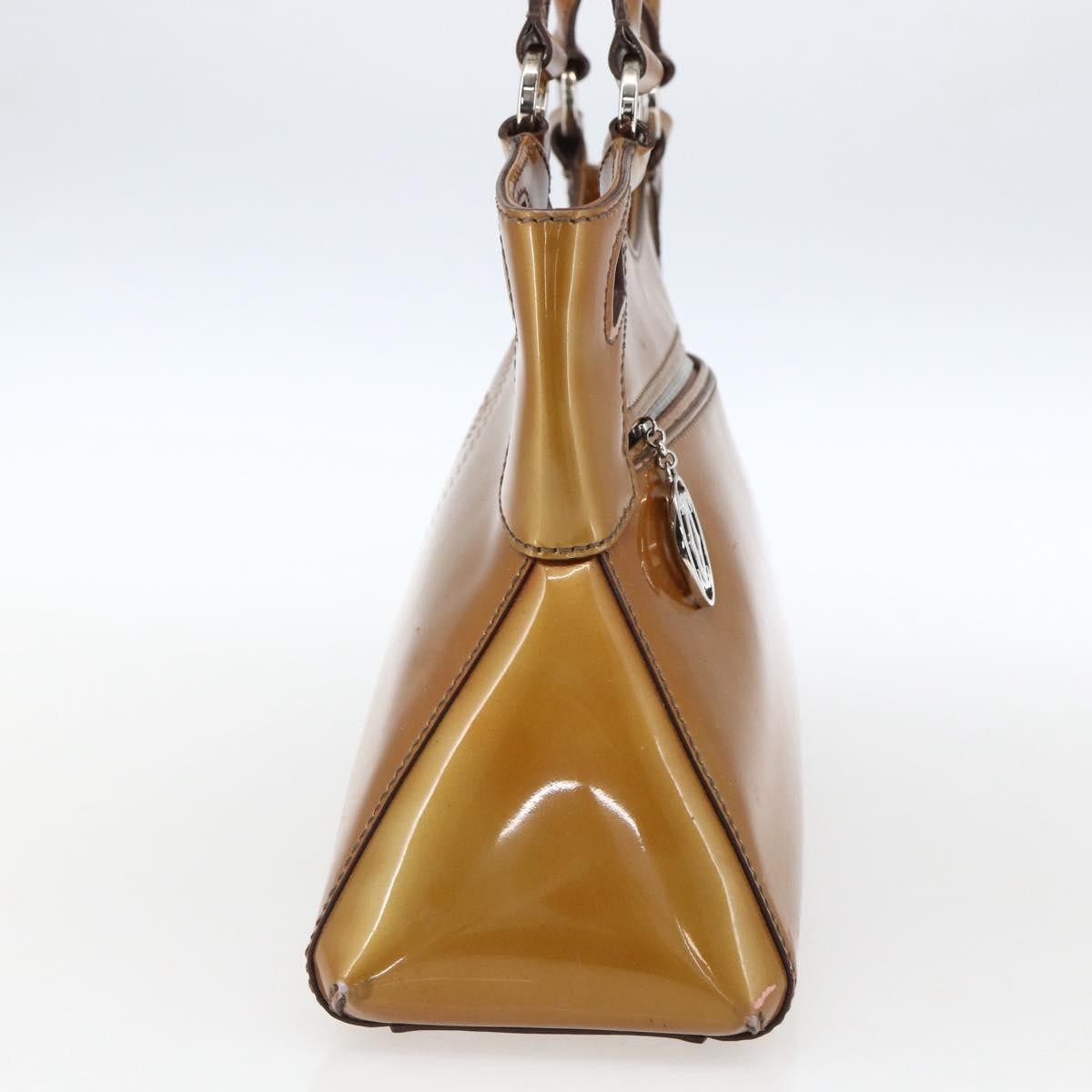 Cartier Marcello Handbag Patent Leather Yellow Patent_Leather Handbag (Authentic  )
