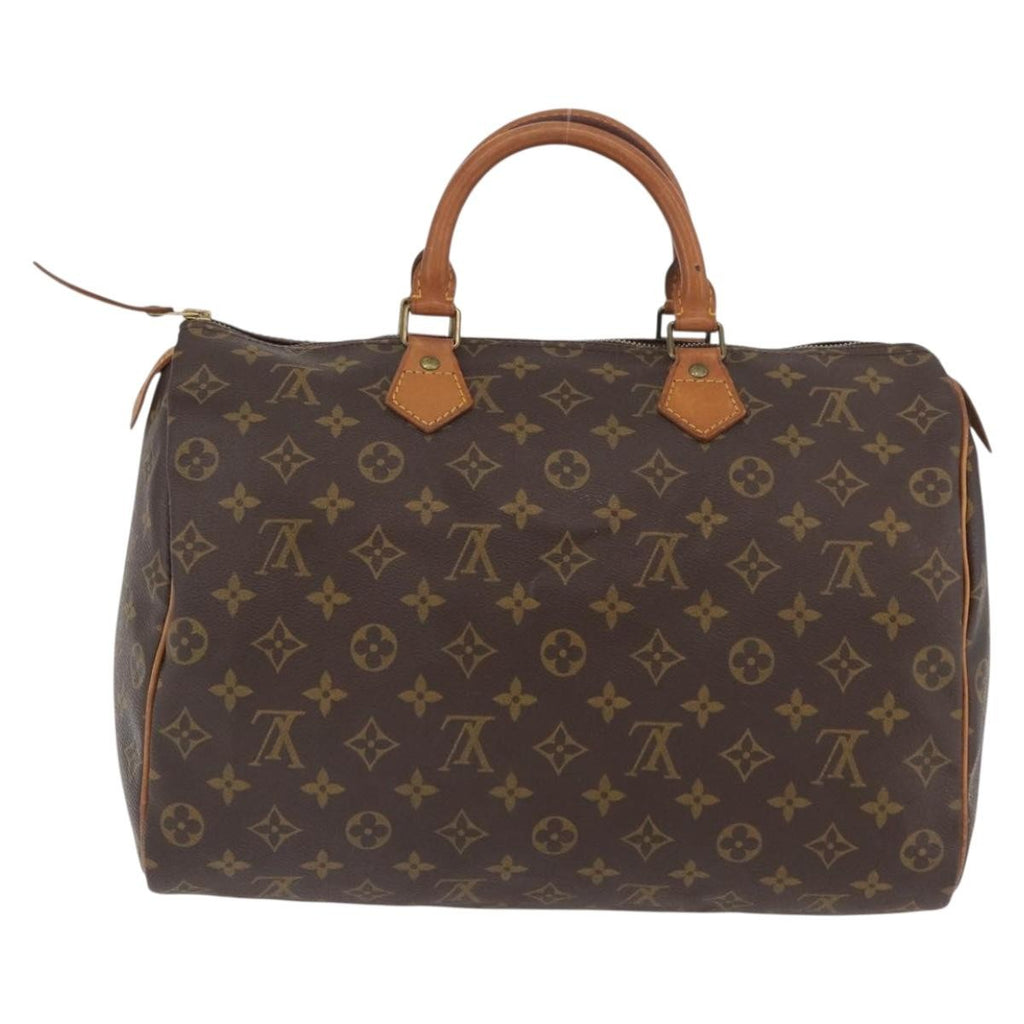 Louis Vuitton Speedy Handbag Monogram Canvas Brown Canvas Handbag ( )