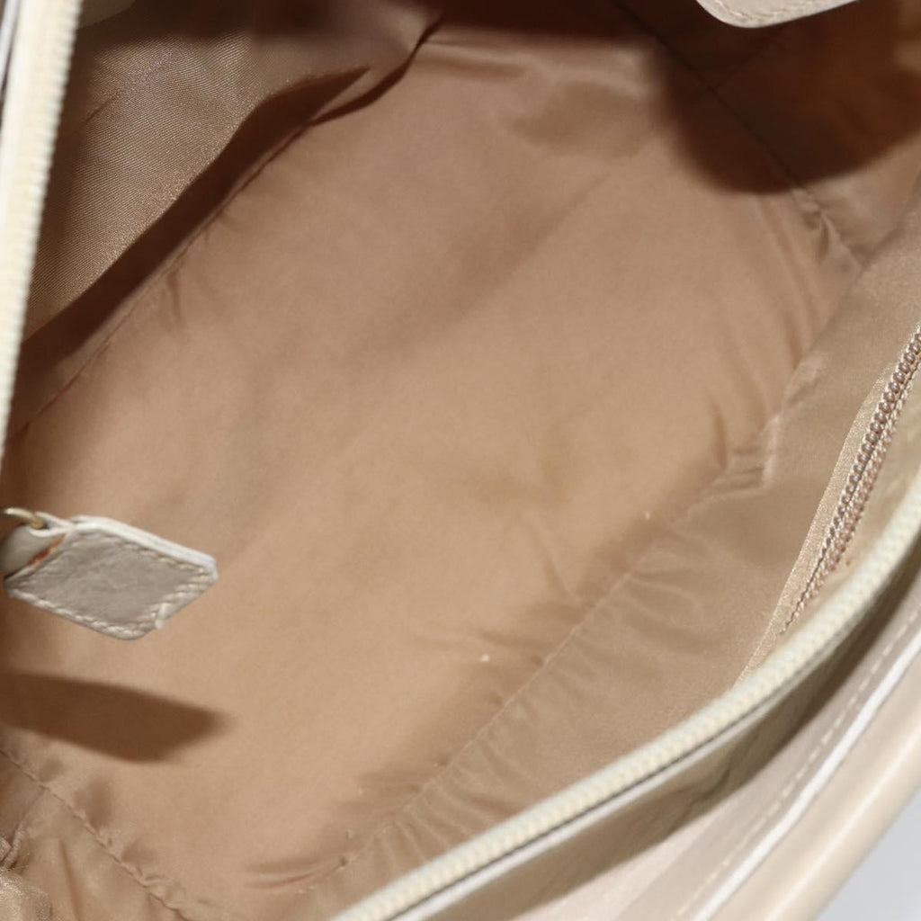 Celine Handbag Nylon Beige Nylon Handbag (Authentic  )