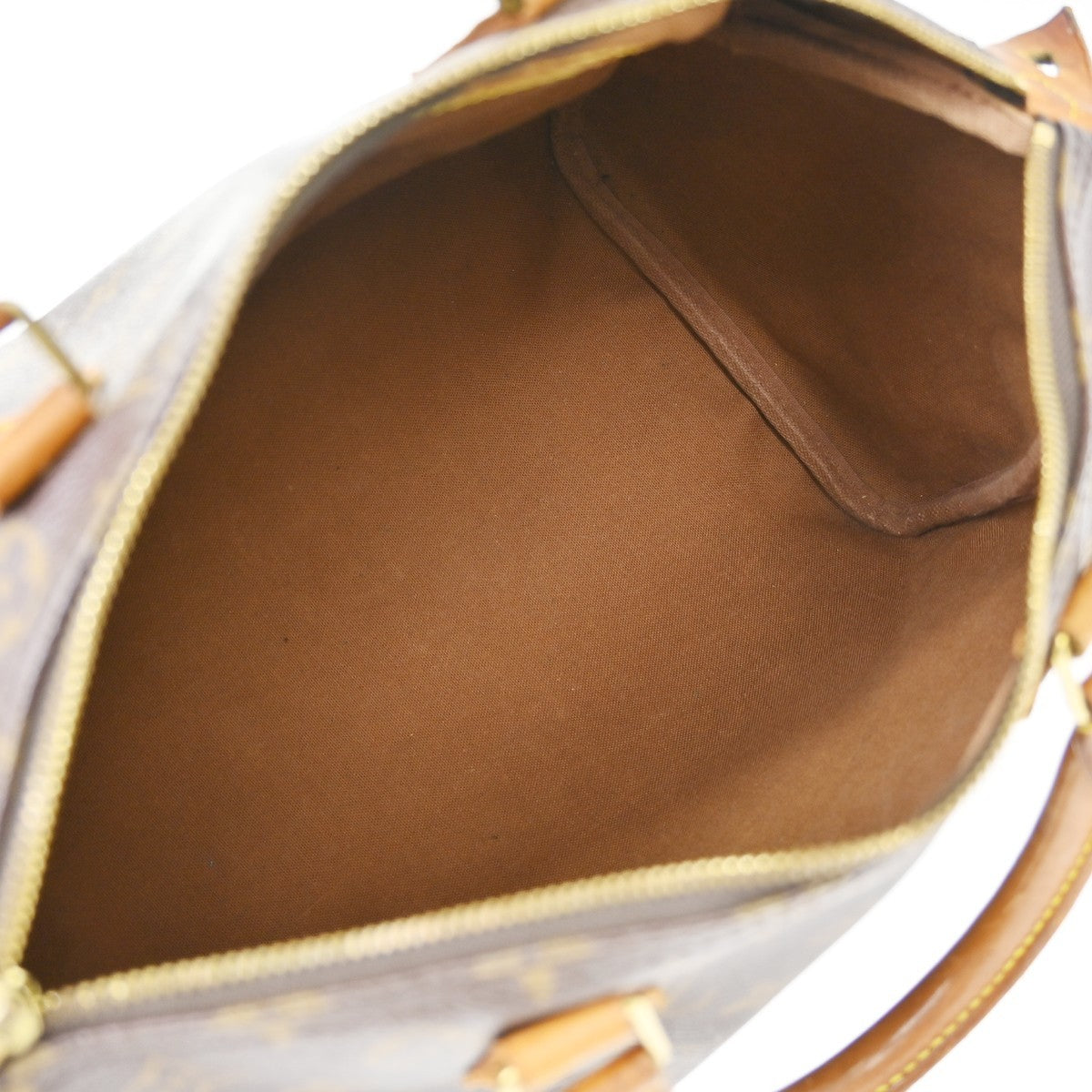 Louis Vuitton Speedy Handbag Monogram Canvas Brown Canvas Handbag ( )