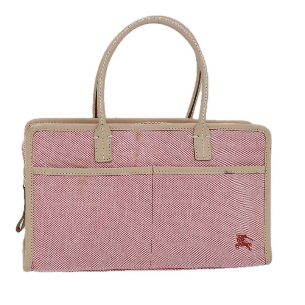 Burberry Blue Label Handbag Canvas Pink Canvas Handbag ( )