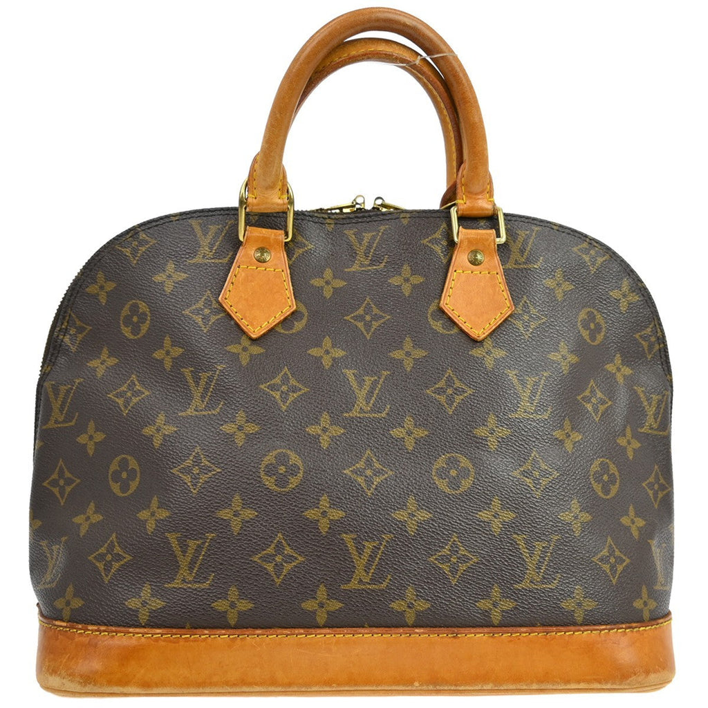 Louis Vuitton Alma Handbag Monogram Canvas Brown Canvas Handbag ( )