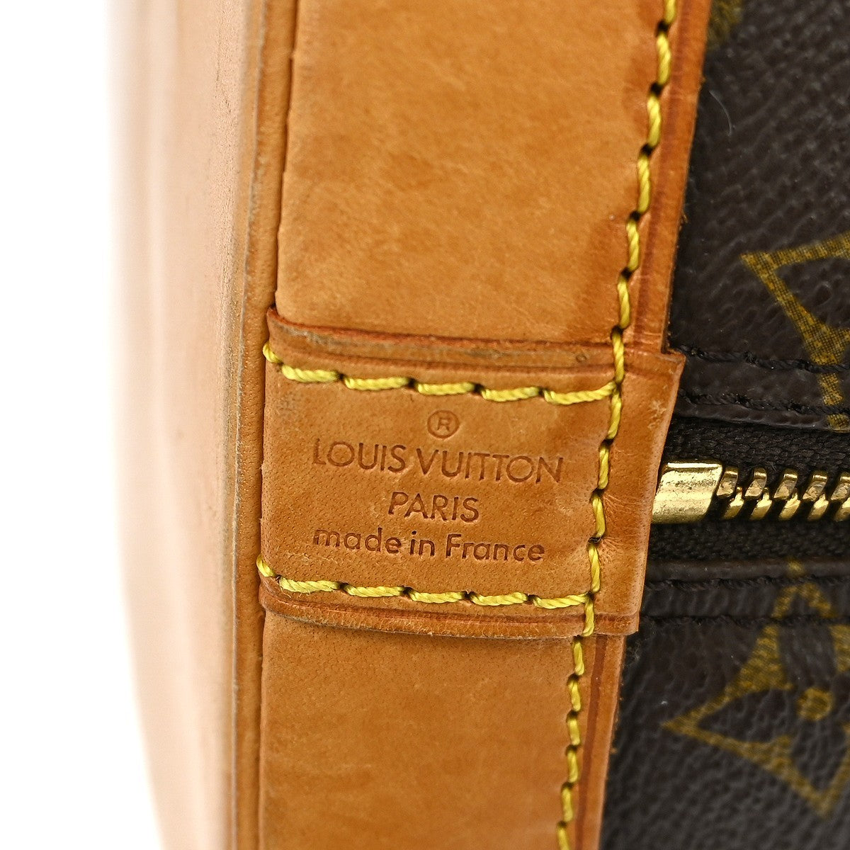 Louis Vuitton Alma Handbag Monogram Canvas Brown Canvas Handbag ( )
