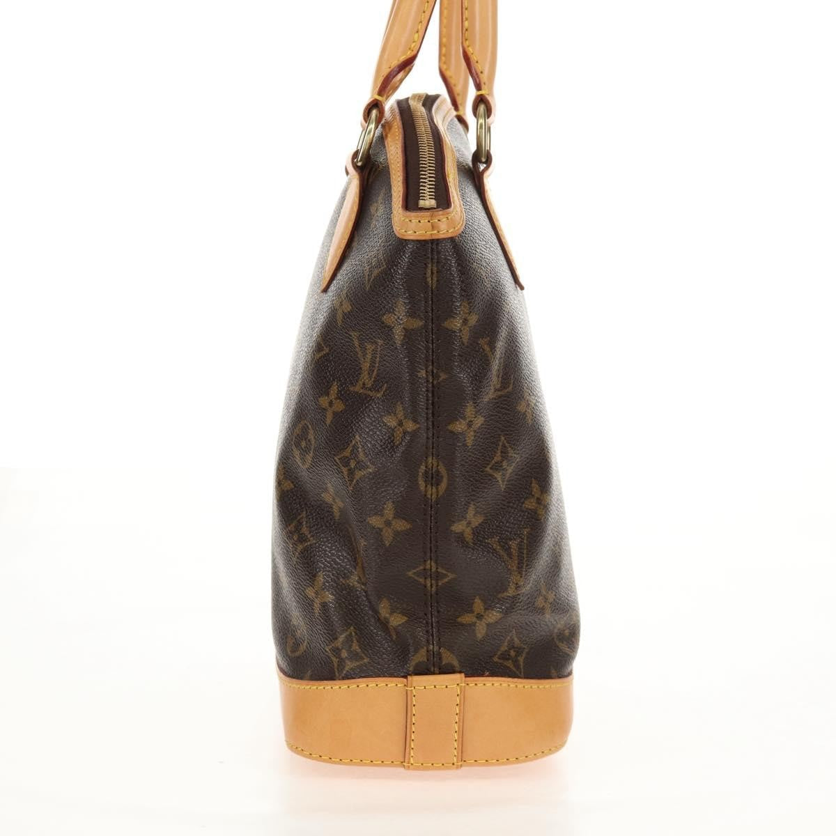 Louis Vuitton Lockit Handbag Monogram Canvas Brown Canvas Handbag (Authentic  )