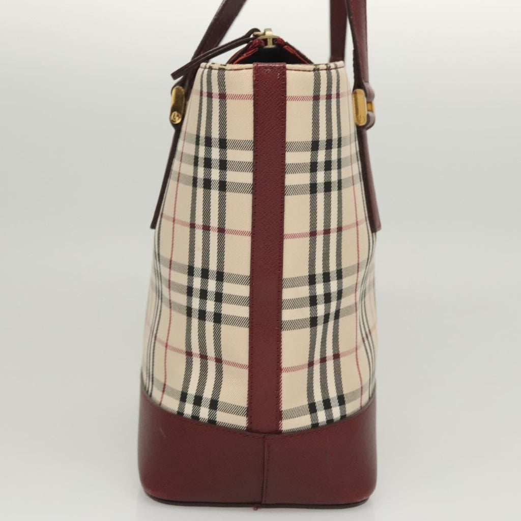 Burberry Nova Check Handbag Nova Check Canvas And Leather Beige Canvas Handbag (Authentic  )