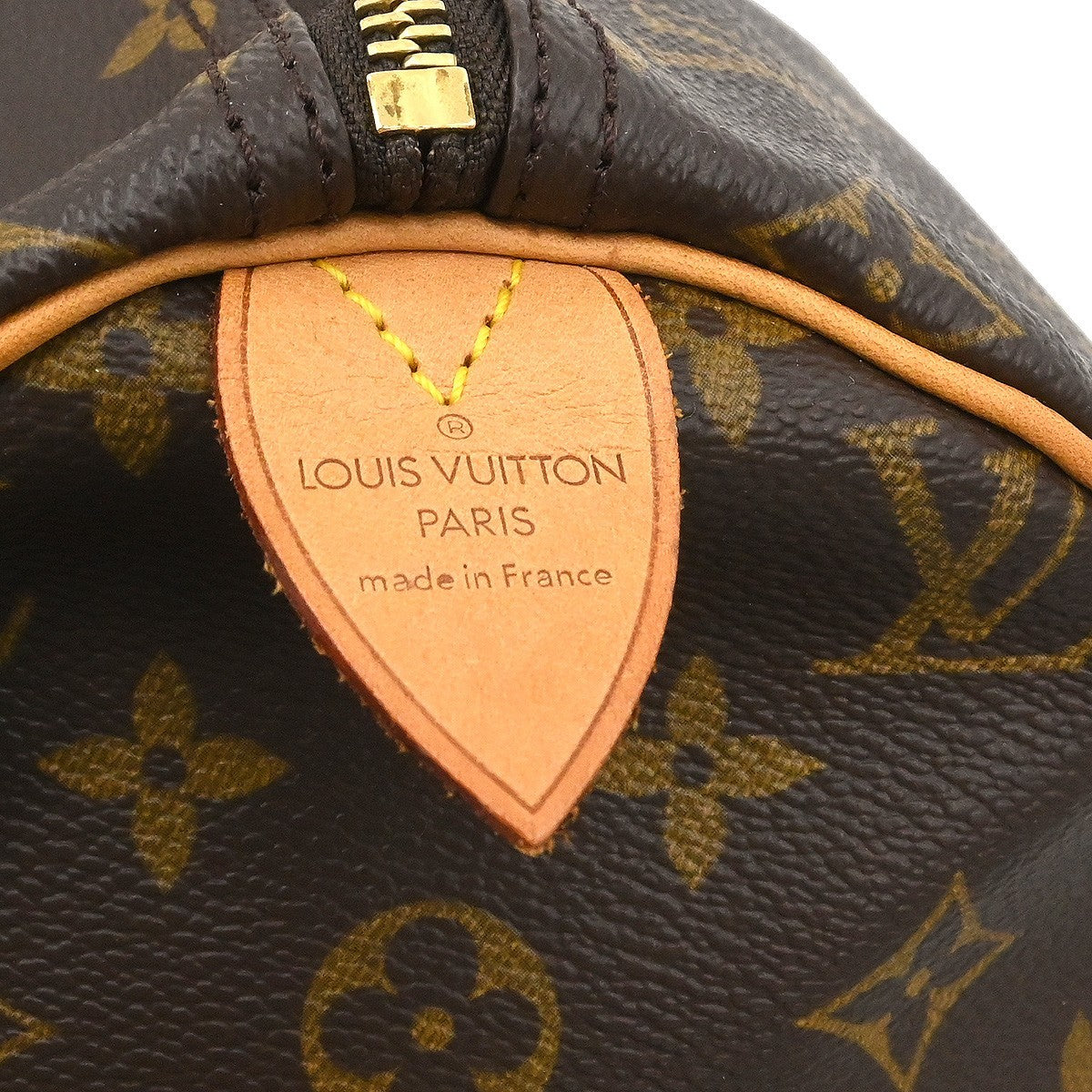 Louis Vuitton Speedy Handbag Monogram Canvas Brown Canvas Handbag ( )