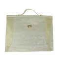 Hermes Kelly Souvenir Bag Vinyl Clear Plastic Handbag (Authentic  )