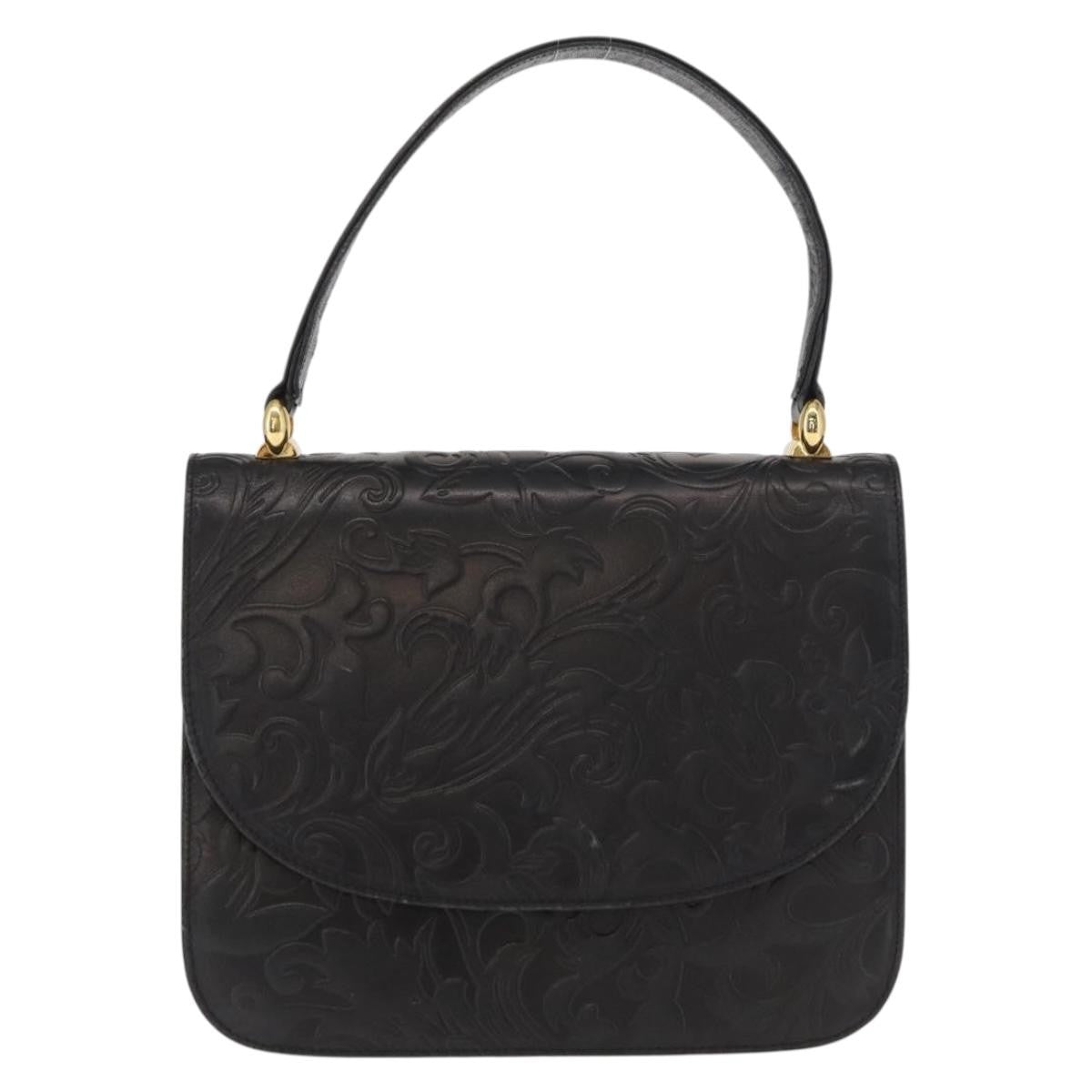 Balenciaga Vintage Handbag Leather Black Leather Handbag (Authentic  )