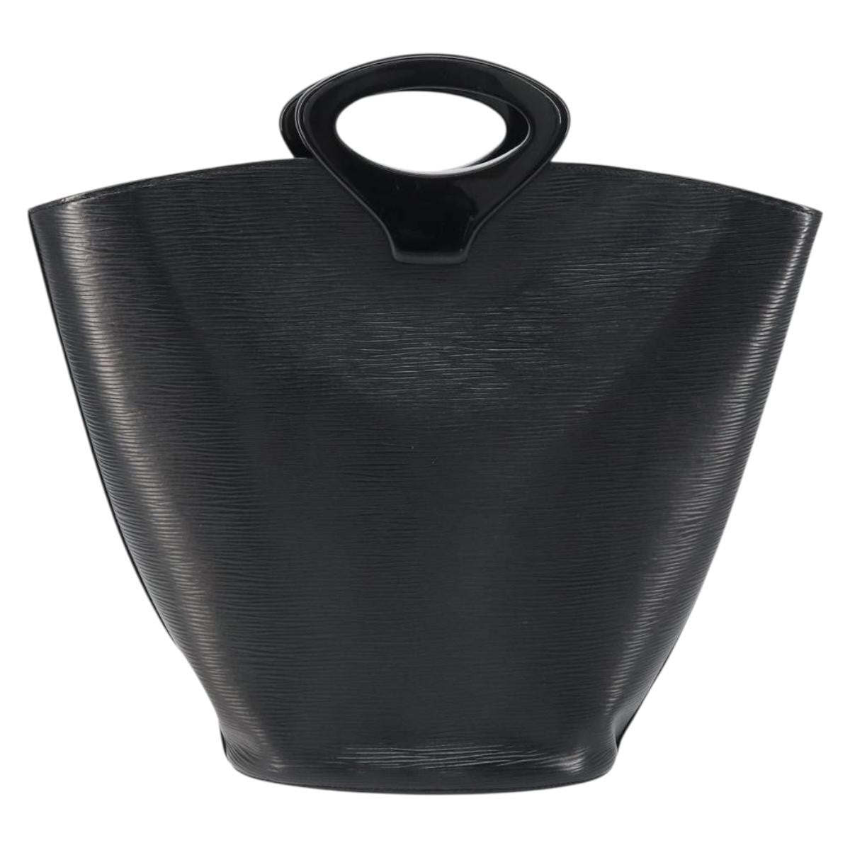 Louis Vuitton Noctambule Handbag Epi Leather Black Leather Handbag (Authentic  )