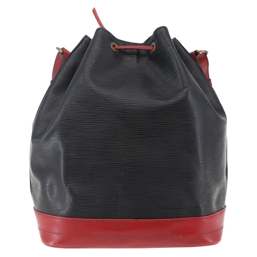 Louis Vuitton Bicolor Noe Handbag Epi Leather Black Leather Bag (Authentic  )