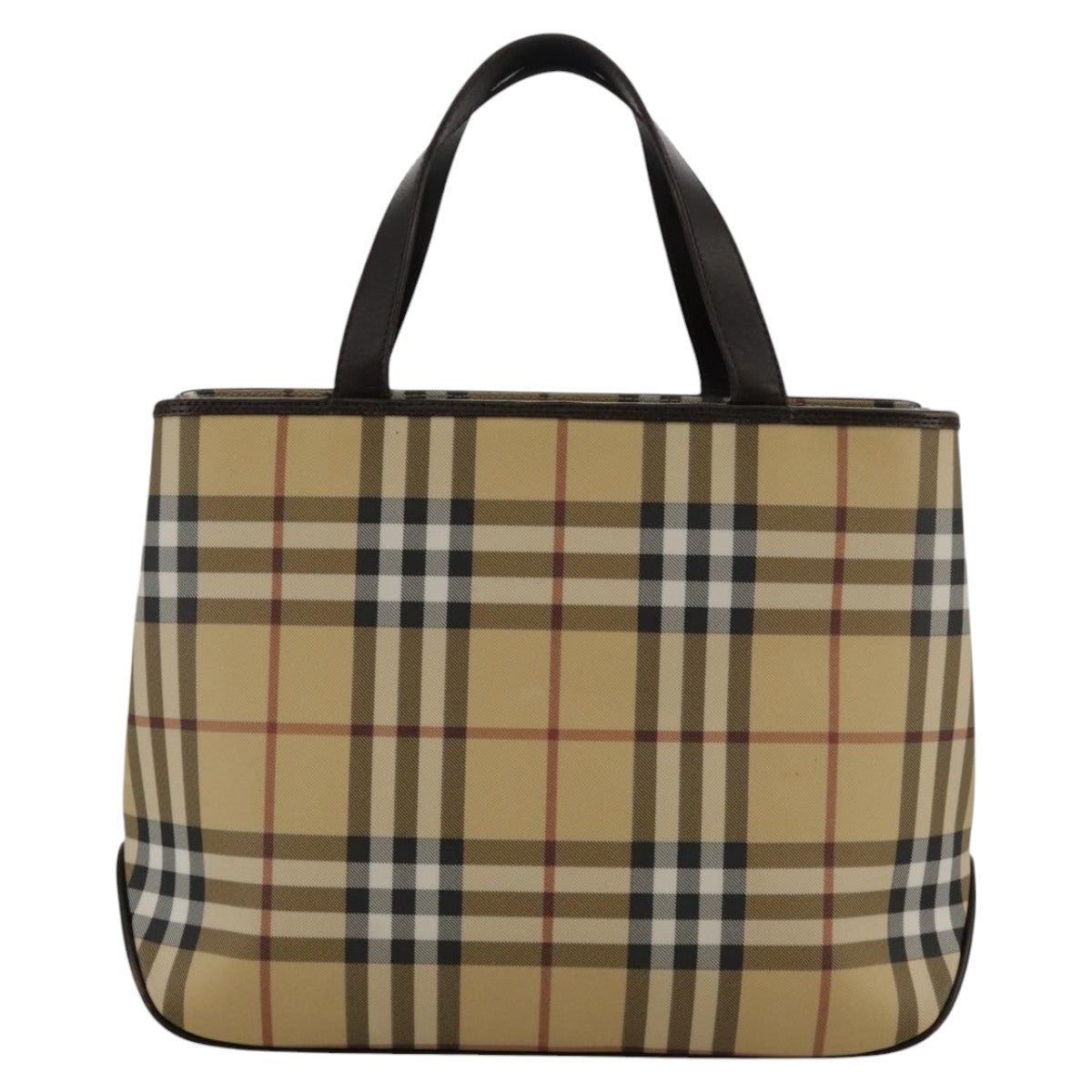 Burberry Nova Check Handbag Nova Check Canvas And Leather Beige Canvas Handbag (Authentic  )