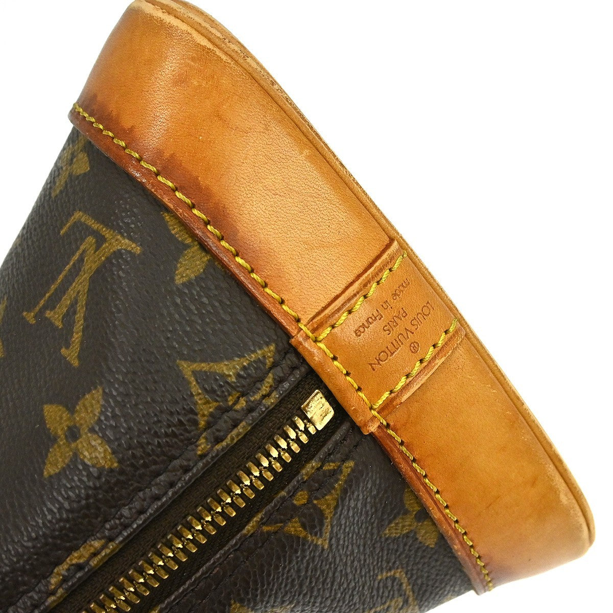 Louis Vuitton Alma Handbag Monogram Canvas Brown Canvas Handbag ( )