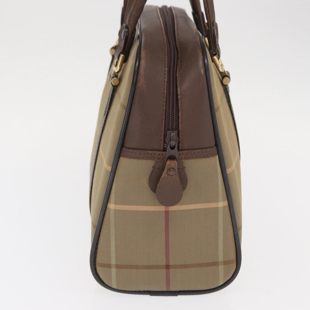 Burberry Nova Handbag Canvas Khaki Canvas Handbag (Authentic  )