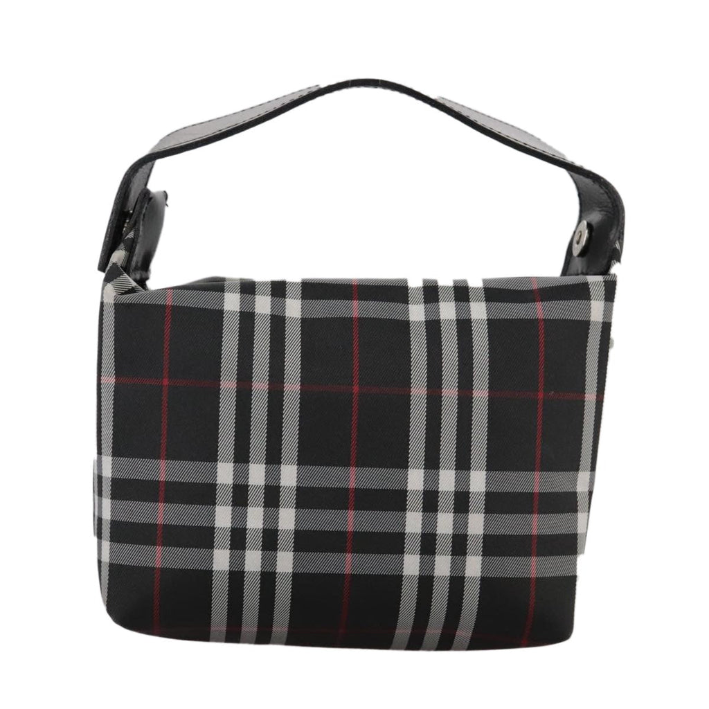 Burberry Nova Check Handbag Nylon Black Nylon Handbag (Authentic  )