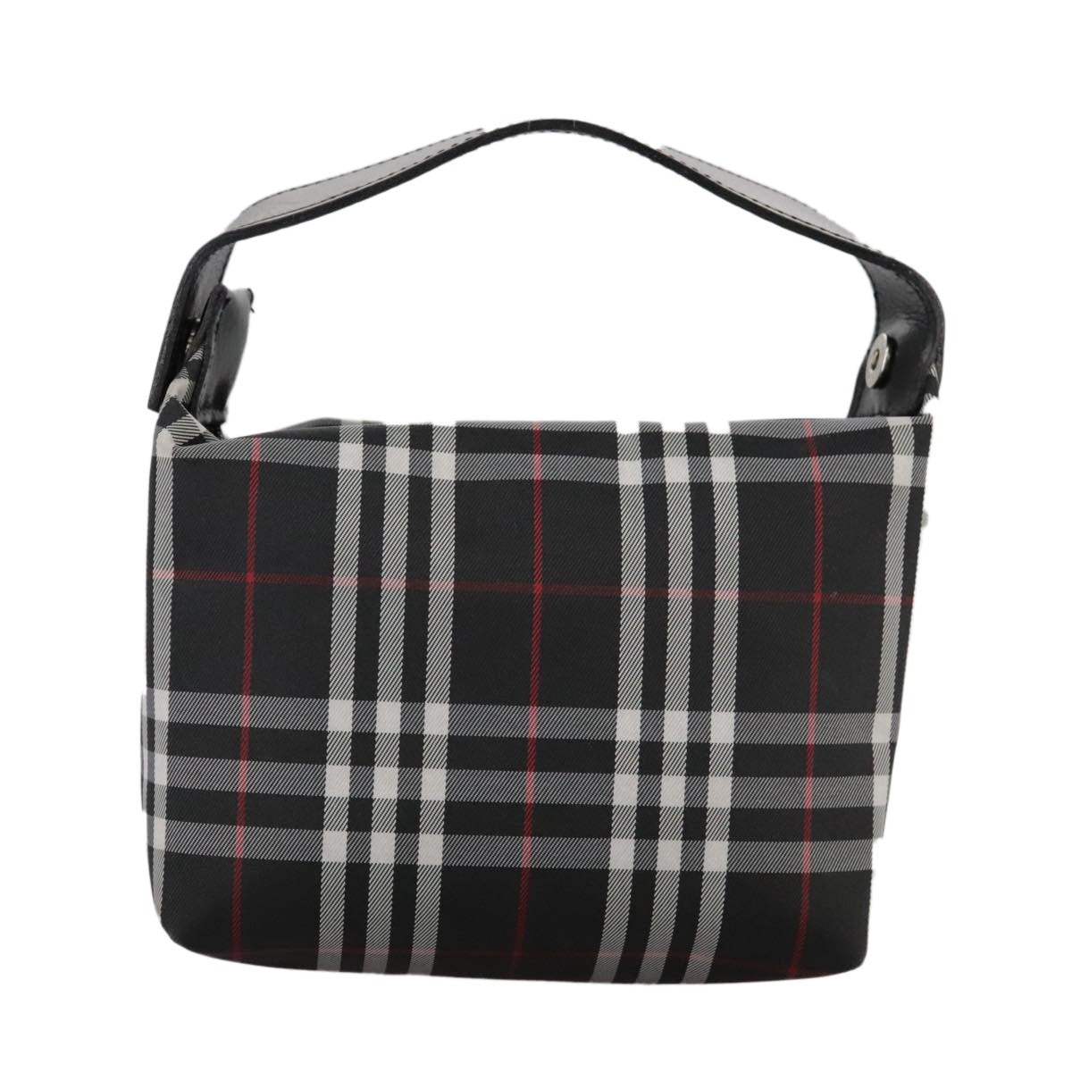 Burberry Nova Check Handbag Nylon Black Nylon Handbag (Authentic  )