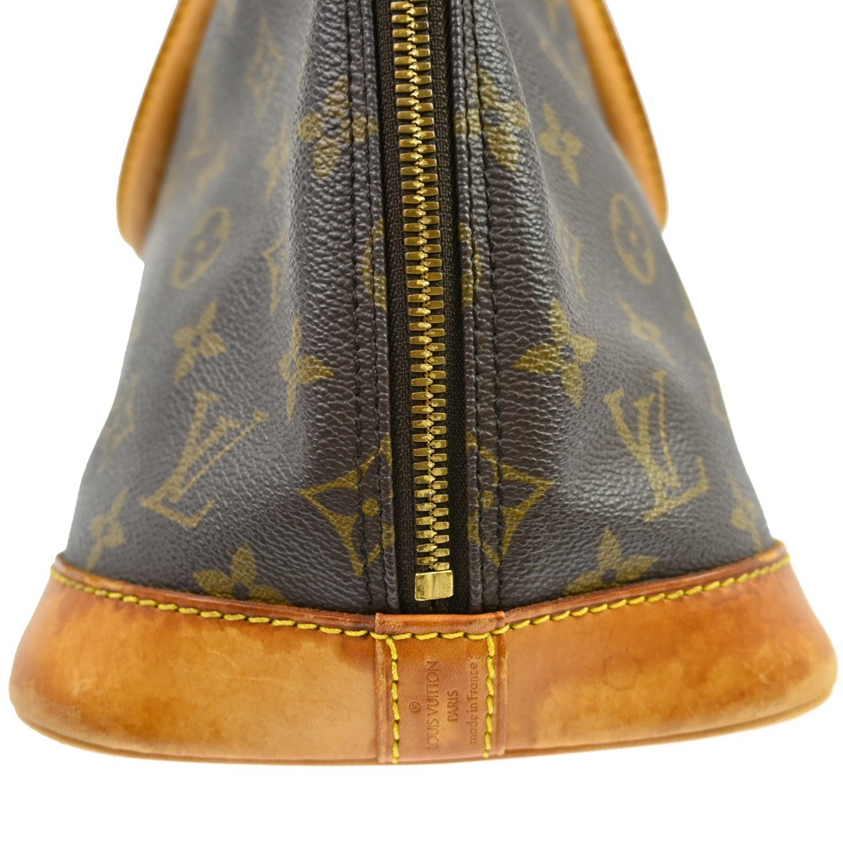 Louis Vuitton Alma Handbag Monogram Canvas Brown Canvas Handbag ( )