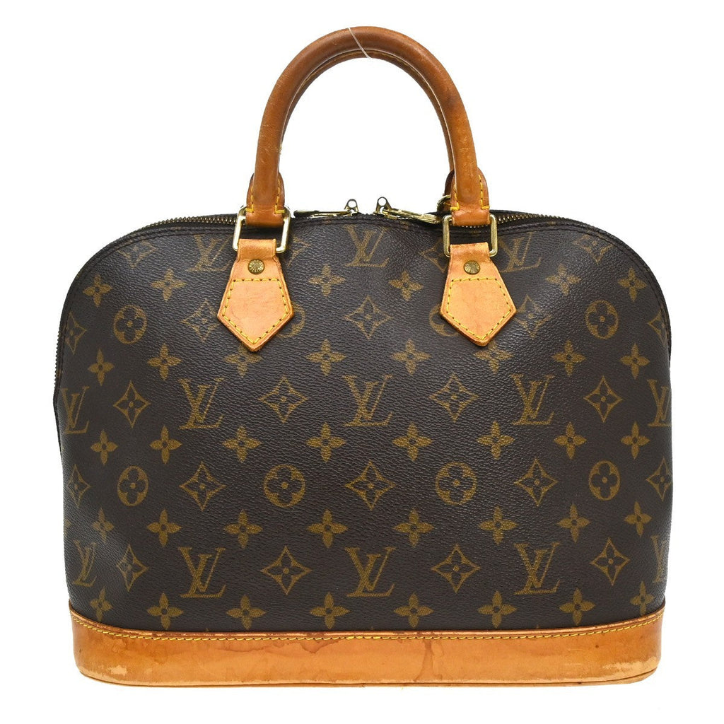 Louis Vuitton Alma Handbag Monogram Canvas Brown Canvas Handbag ( )