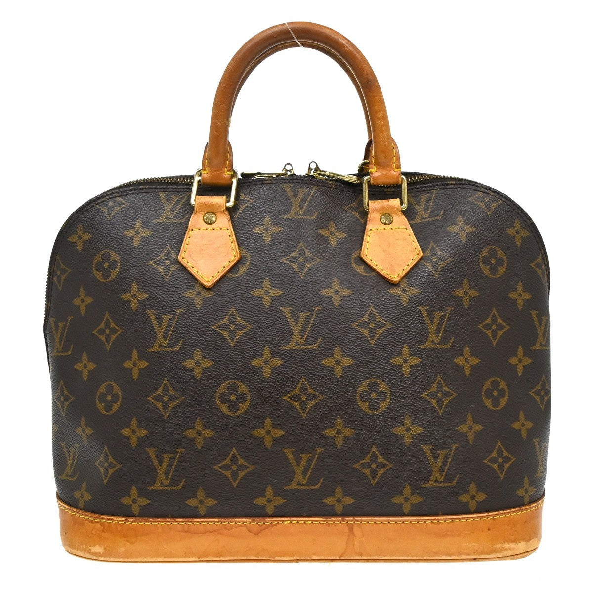 Louis Vuitton Alma Handbag Monogram Canvas Brown Canvas Handbag ( )