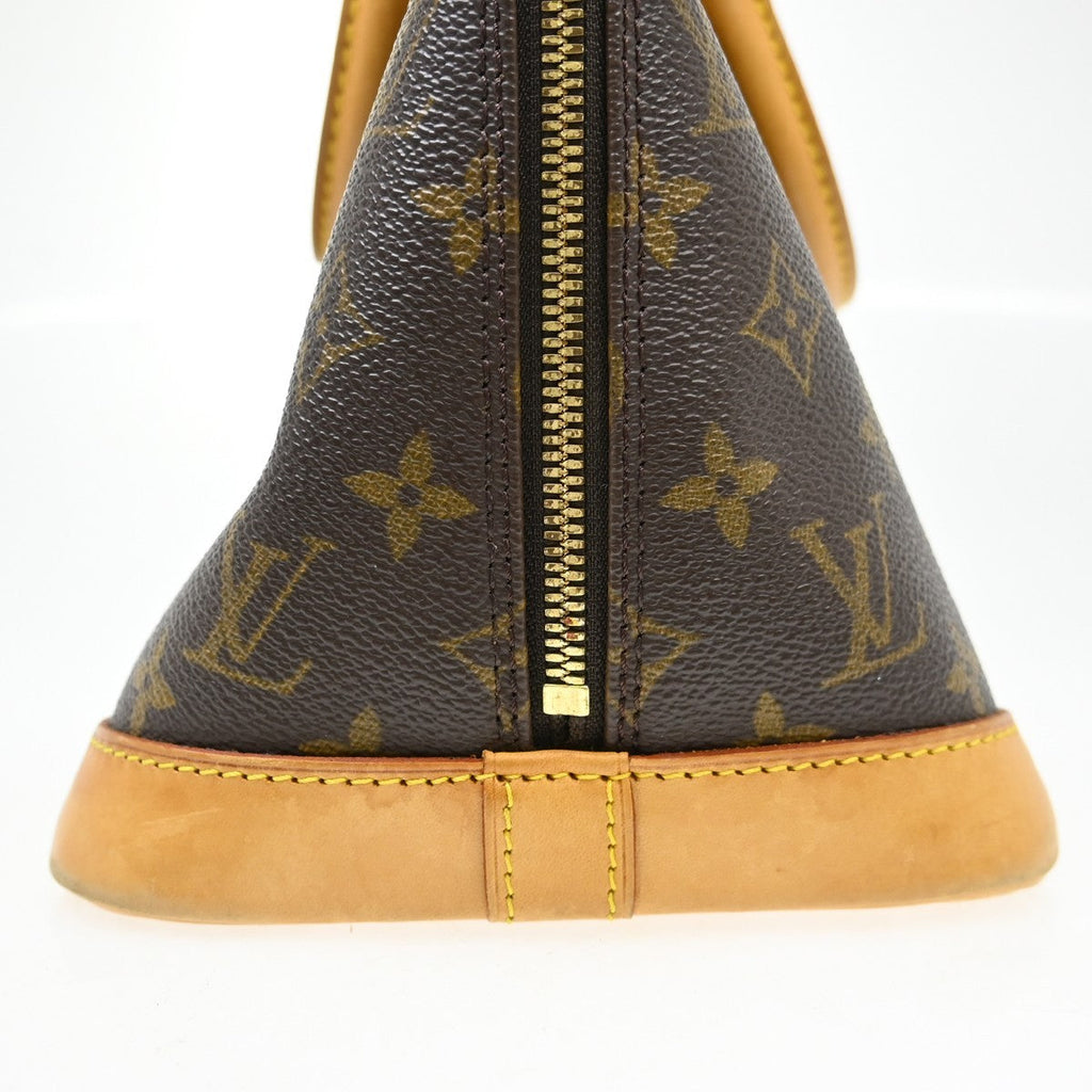 Louis Vuitton Alma Handbag Monogram Canvas Brown Canvas Handbag ( )