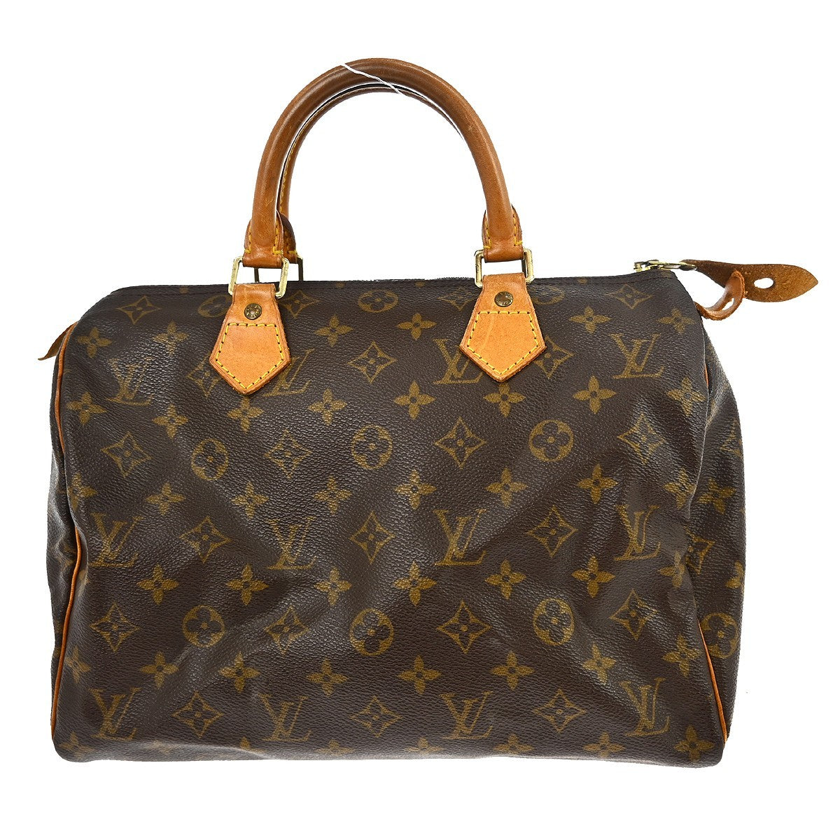 Louis Vuitton Speedy Handbag Monogram Canvas Brown Canvas Handbag ( )