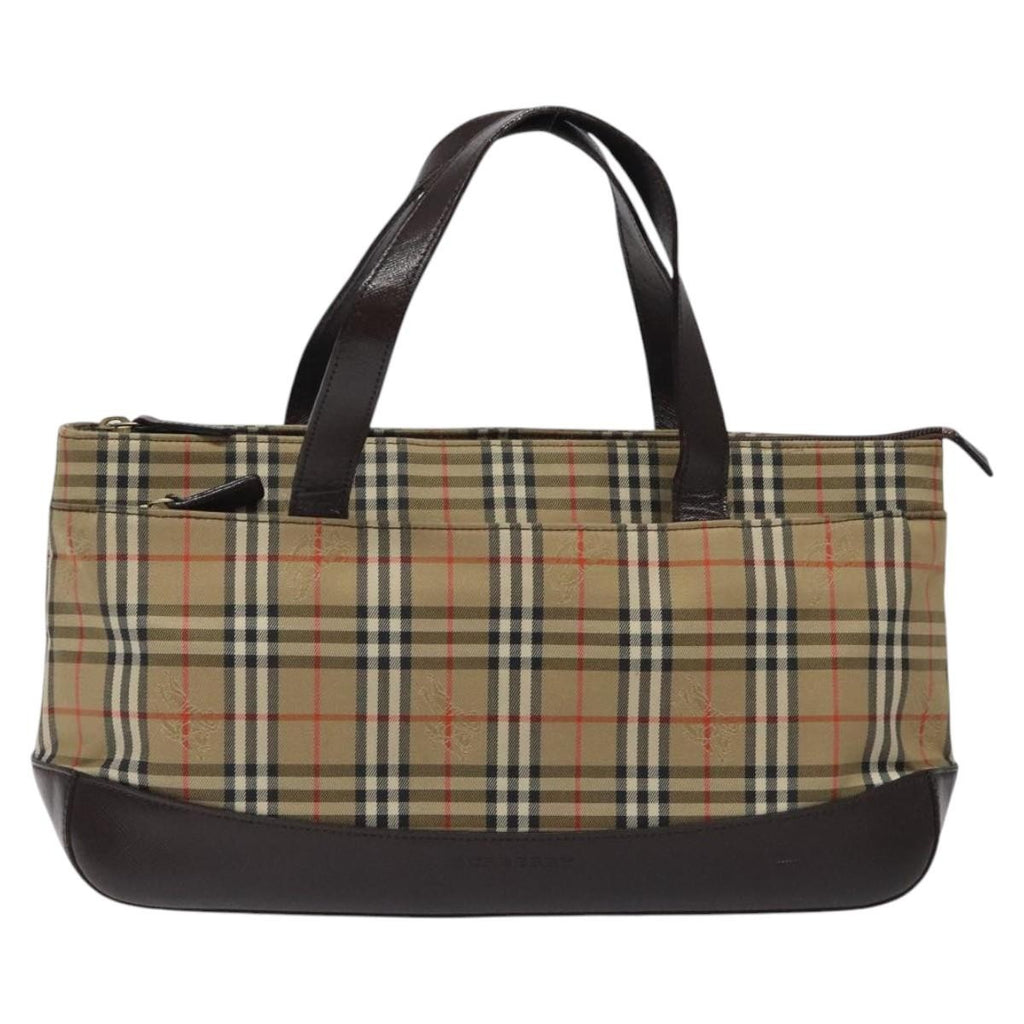 Burberry Nova Check Handbag Nova Check Canvas And Leather Beige Canvas Handbag (Authentic  )