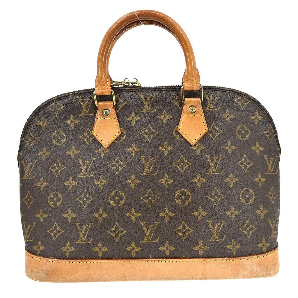 Louis Vuitton Alma Handbag Monogram Canvas Brown Canvas Handbag ( )