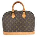 Louis Vuitton Alma Handbag Monogram Canvas Brown Canvas Handbag ( )