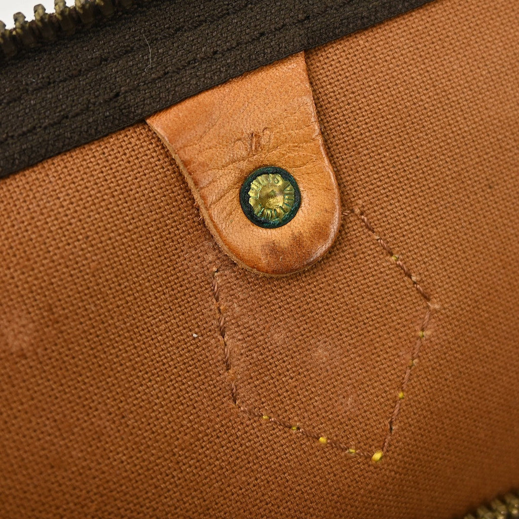 Louis Vuitton Speedy Handbag Monogram Canvas Brown Canvas Handbag ( )
