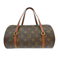 Louis Vuitton Papillon Handbag Monogram Canvas Brown Canvas Handbag ( )